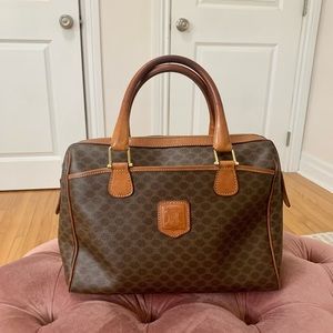 Vintage Celine Macadam Boston Bag